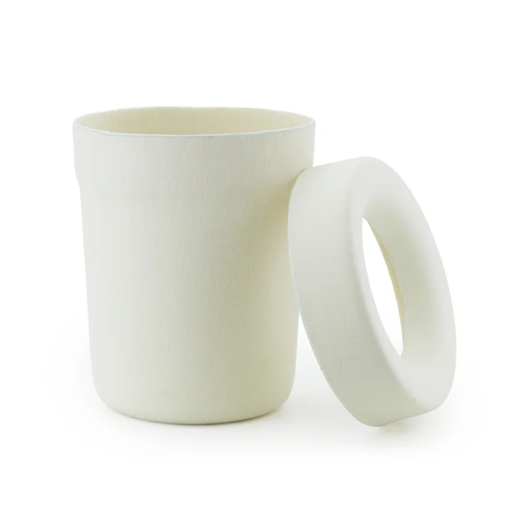 Normann Copenhagen - Hide Office waste garbage can, cream