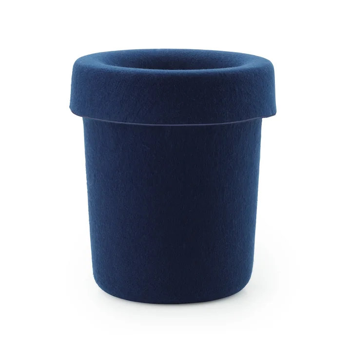 Normann Copenhagen - Hide Office waste garbage can, dark blue