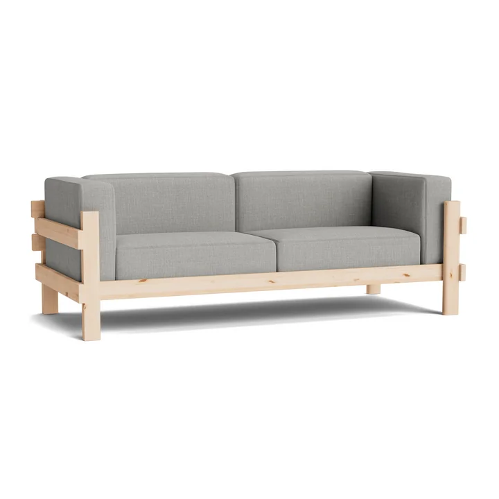 Normann Copenhagen - Kube 3-seater sofa, pine / Remix 133