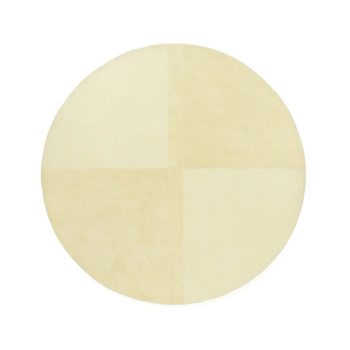 Normann Copenhagen - Level Carpet, Ø 280 cm, light yellow