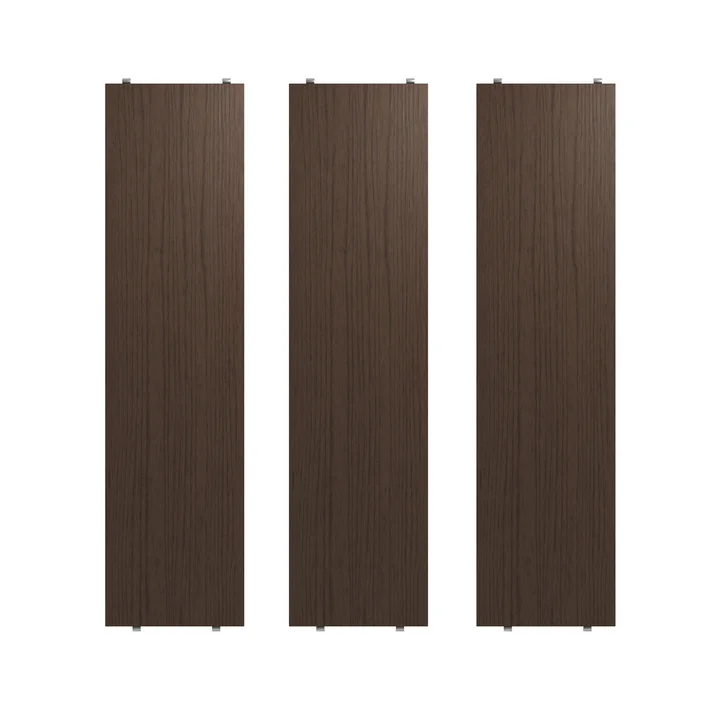 String - Shelf 78 x 20 cm (3-pack), dark oak