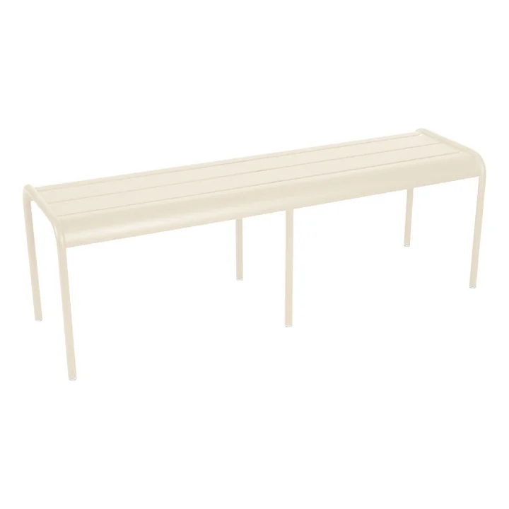 Fermob - Luxembourg 3 / 4 person bench without backrest, latte-beige