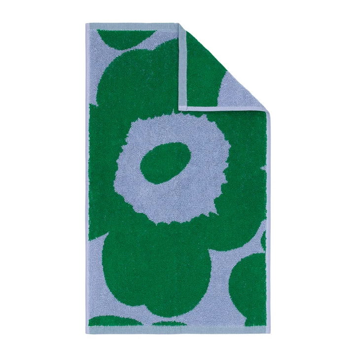 Marimekko - Unikko guest towel, 30 x 50 cm, light blue / green