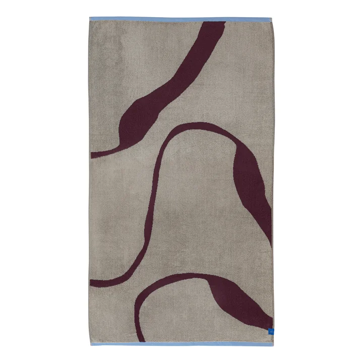 Mette Ditmer - Nova Arte Bath towel, 70 x 133 cm, wine / sand
