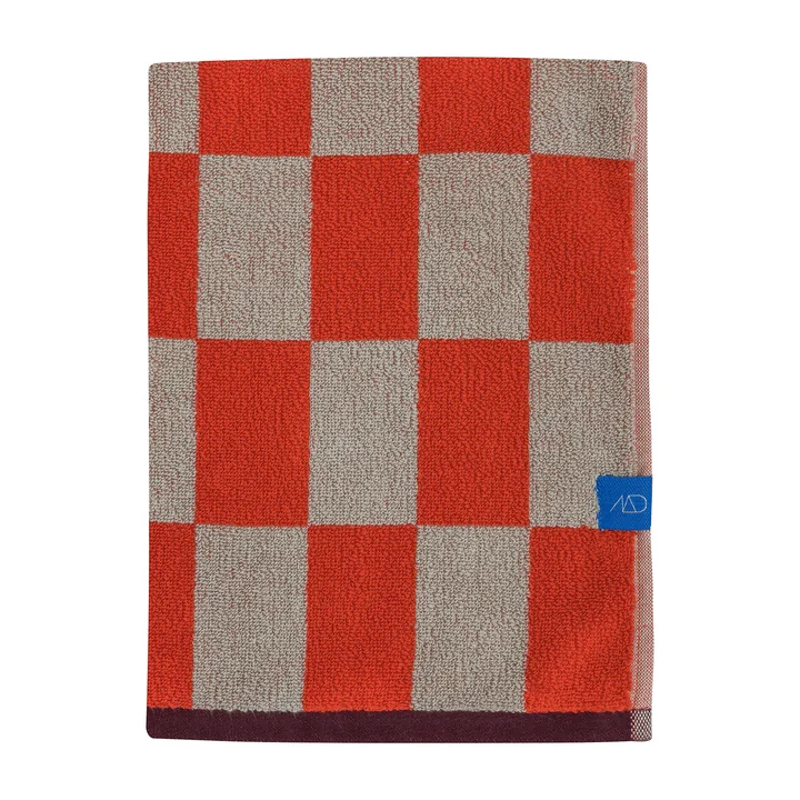 Mette Ditmer - Retro Bath towel, 70 cm x 133 cm, dark orange