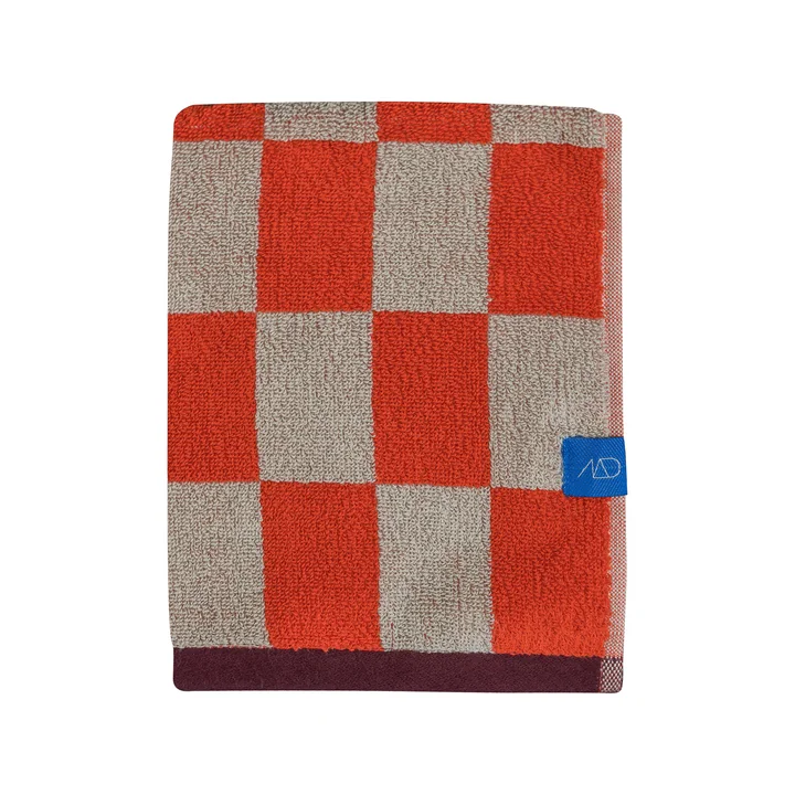 Mette Ditmer - Retro Towel, 50 x 90 cm, dark orange