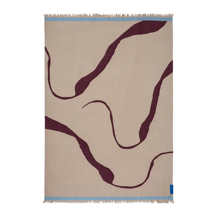 Mette Ditmer - Studio Blanket, 130 x 175 cm, wine