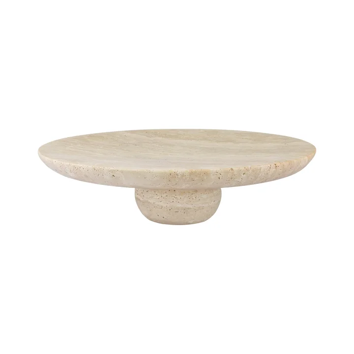 Mette Ditmer - Travertine Pedestal Tray, linen
