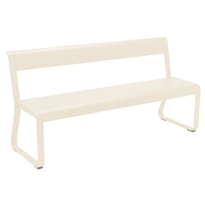 Fermob - Bellevie bench with backrest, latte-beige
