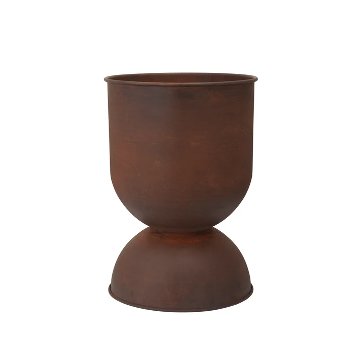 Ferm Living - Hourglass flower pot medium, Ø 40 x H 59 cm, rust