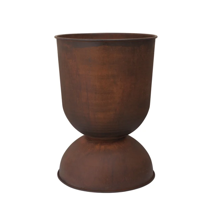 Ferm Living - Hourglass flower pot large, Ø 50 x H 73 cm, rust