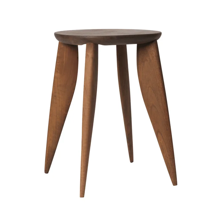 Ferm Living - Feve Side table, Ø 42 x H 45 cm, walnut
