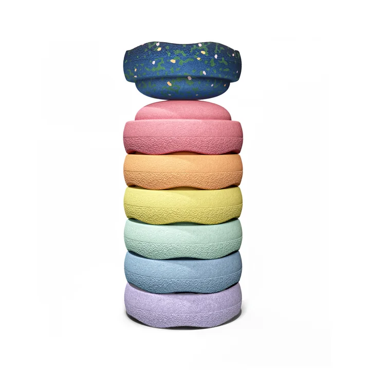 Stapelstein® - Original Mini, Spring Special rainbow pastel (set of 7)