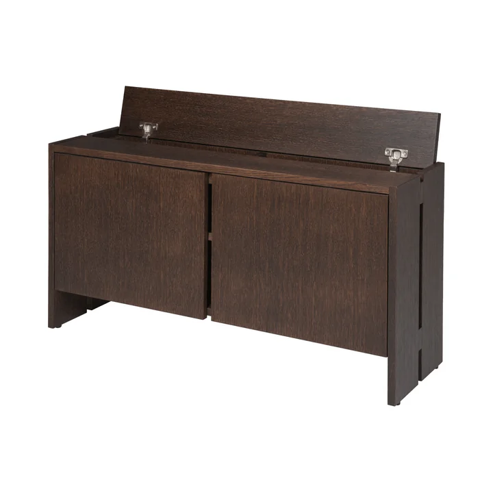 Ferm Living - Parcel Cabinet, H50 cm, dark stained oak