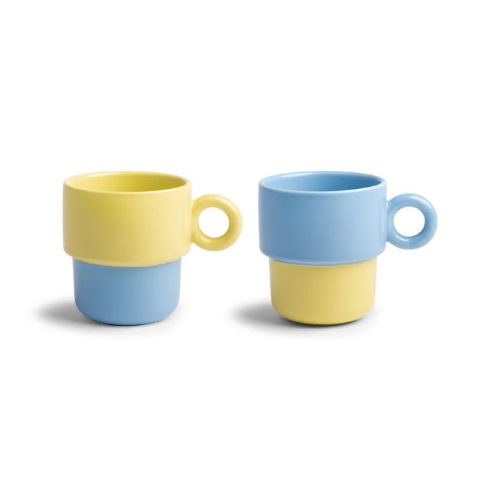 & klevering - Chiquito Cup large, 0.2 L, blue (set of 2)
