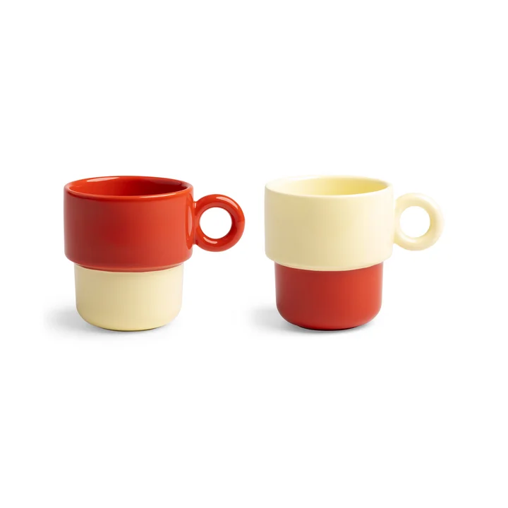 & klevering - Chiquito Cup large, 0.2 L, red (set of 2)