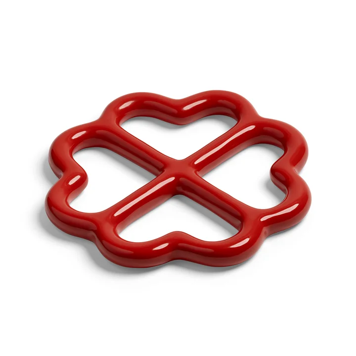 & klevering - Clover Trivet, red