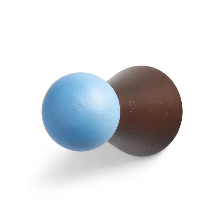 & klevering - Halma Coat hook, burgundy / blue