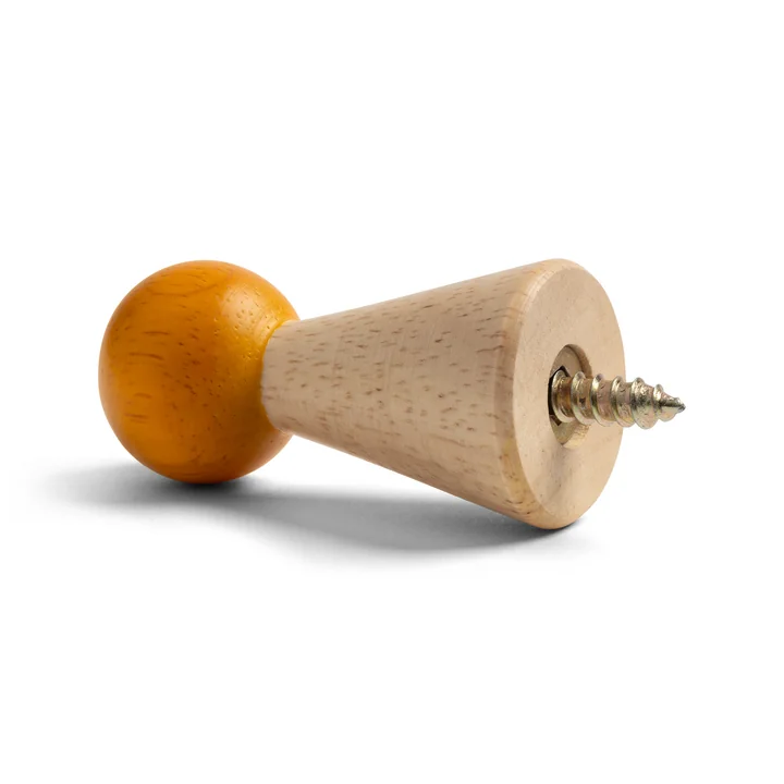 & klevering - Halma Coat hooks, oak / orange
