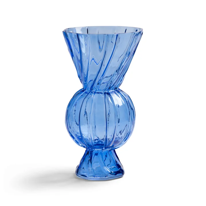 & klevering - Rhombic glass vase, blue