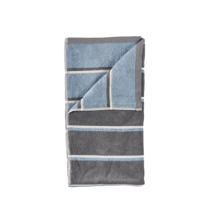 Zone Denmark - Sauna bath towel, 70x140, Grey/Blue Fog/Soft Grey