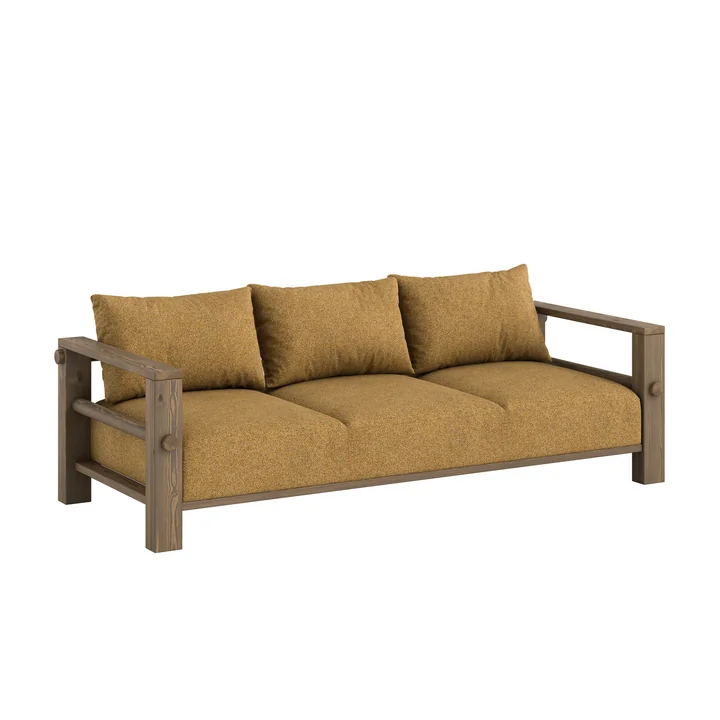 Karup - Bare Sofa bed, pine carob brown (106)/golden ochre (643)