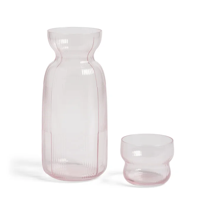 & klevering - Circus Carafe 1.3 L with drinking glass, pink