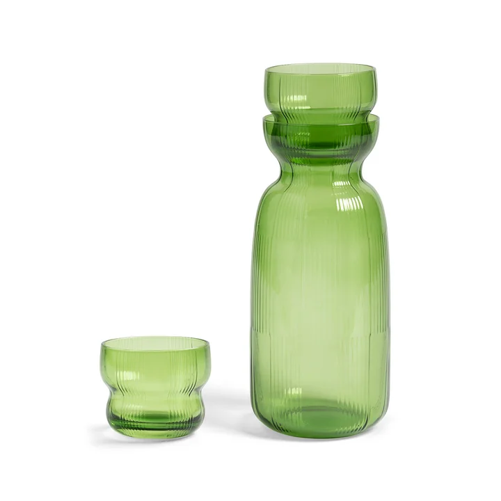 & klevering - Circus Carafe 1.3 L with drinking glass, green