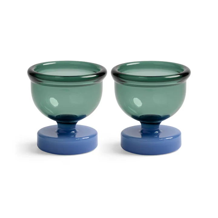 & klevering - Cantine Egg cup, blue (set of 2)