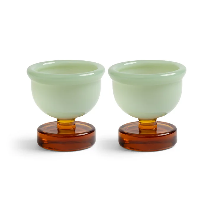 & klevering - Cantine Egg cup, amber (set of 2)