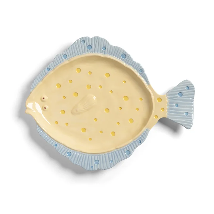 & klevering - Plaice Serving platter, 37 x 29.5 cm, multicolored