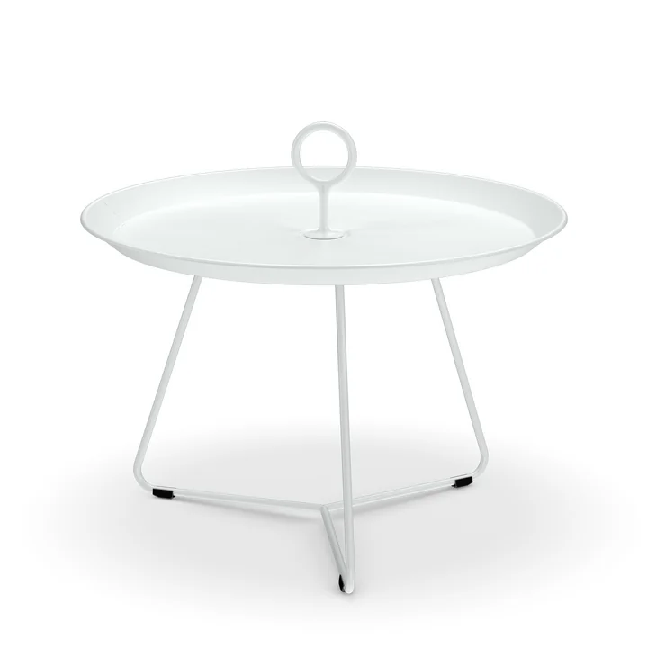 HOUE - EYELET Side table, Ø 57.5 cm, white