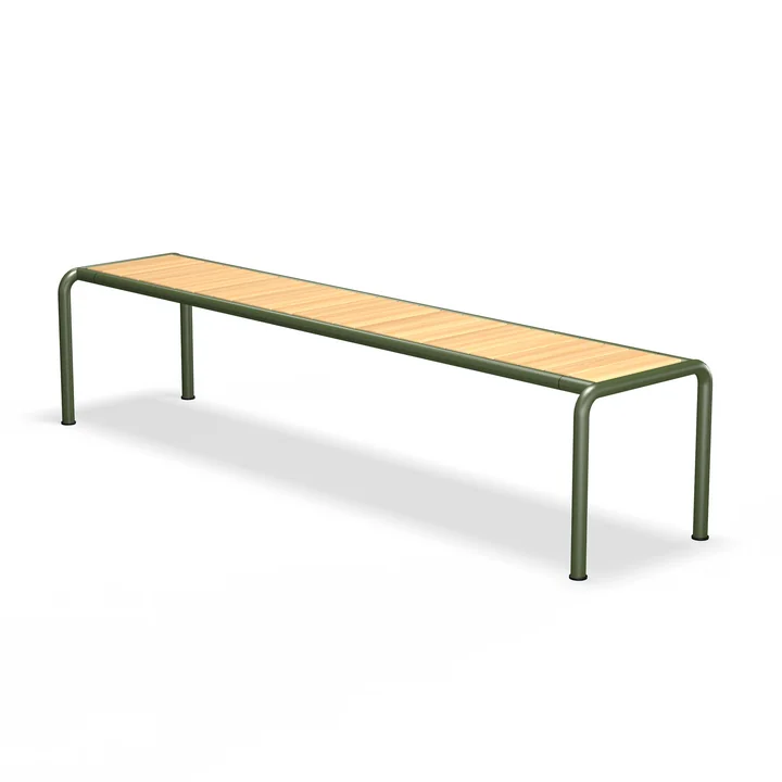 HOUE - AVANTI garden bench, long, pine / olive green