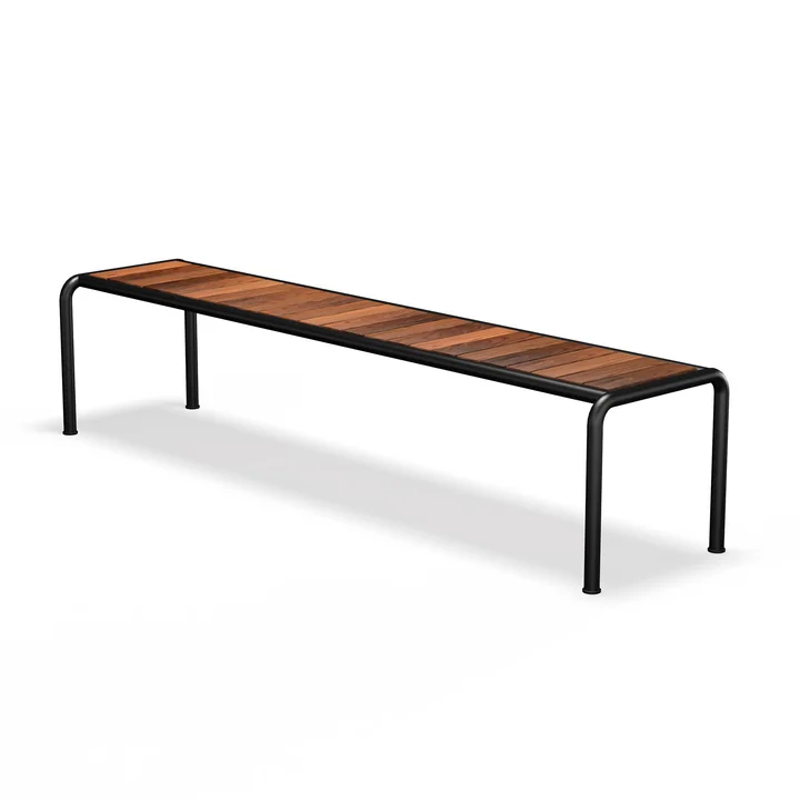 HOUE - AVANTI garden bench, long, thermo ash / black