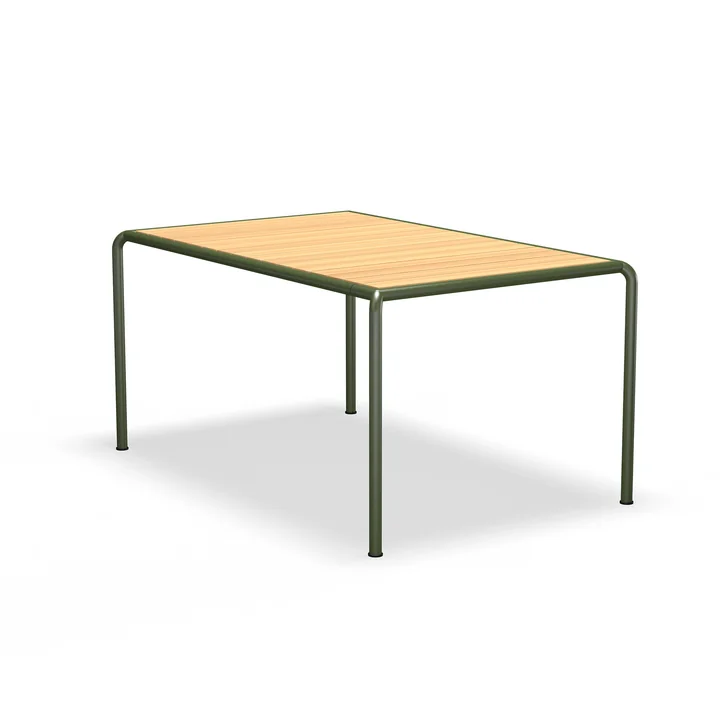 HOUE - AVANTI outdoor dining table, 153 x 83 cm, pine / olive green
