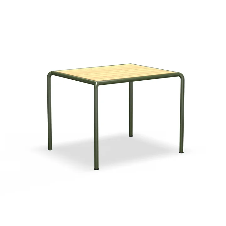 HOUE - AVANTI outdoor dining table, 98 x 83 cm, pine / olive green