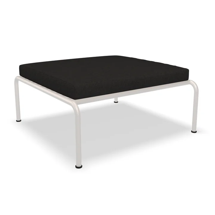 HOUE - AVON Ottoman, muted white / charcoal