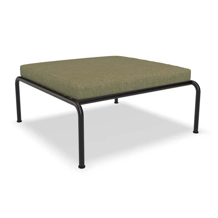 HOUE - AVON Ottoman, black / leaf