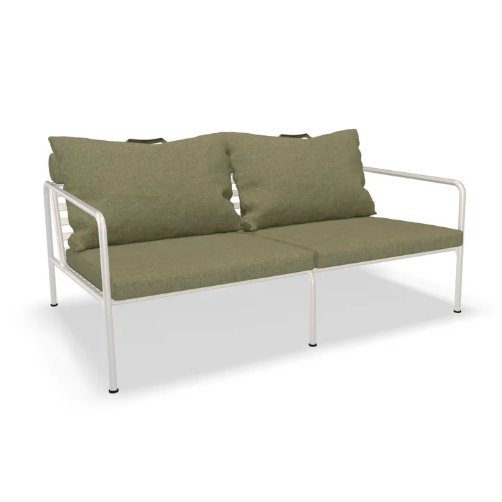HOUE - AVON Sofa 2-seater, muted white / leaf