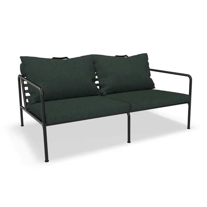 HOUE - AVON Sofa 2-seater, black / alpine