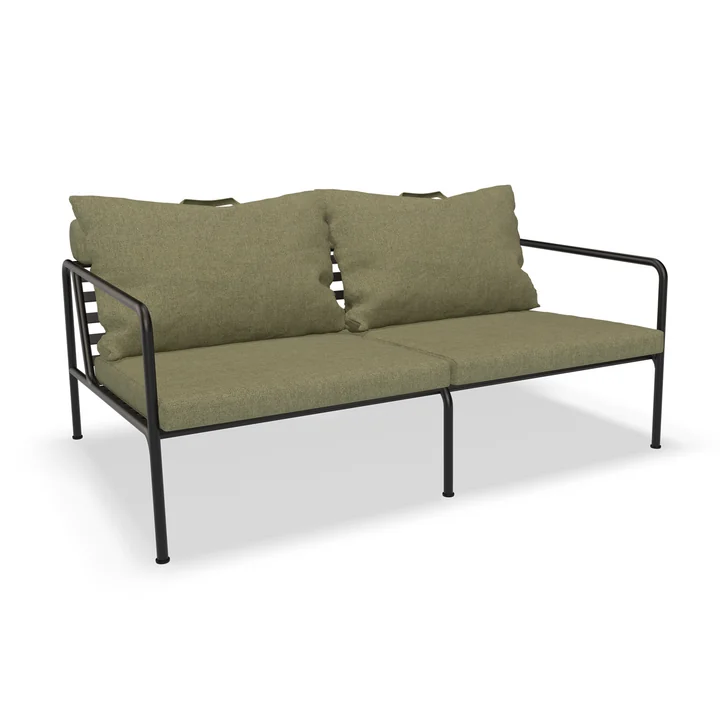 HOUE - AVON Sofa 2-seater, black / leaf