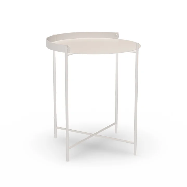 HOUE - EDGE Side table Ø 46, muted white