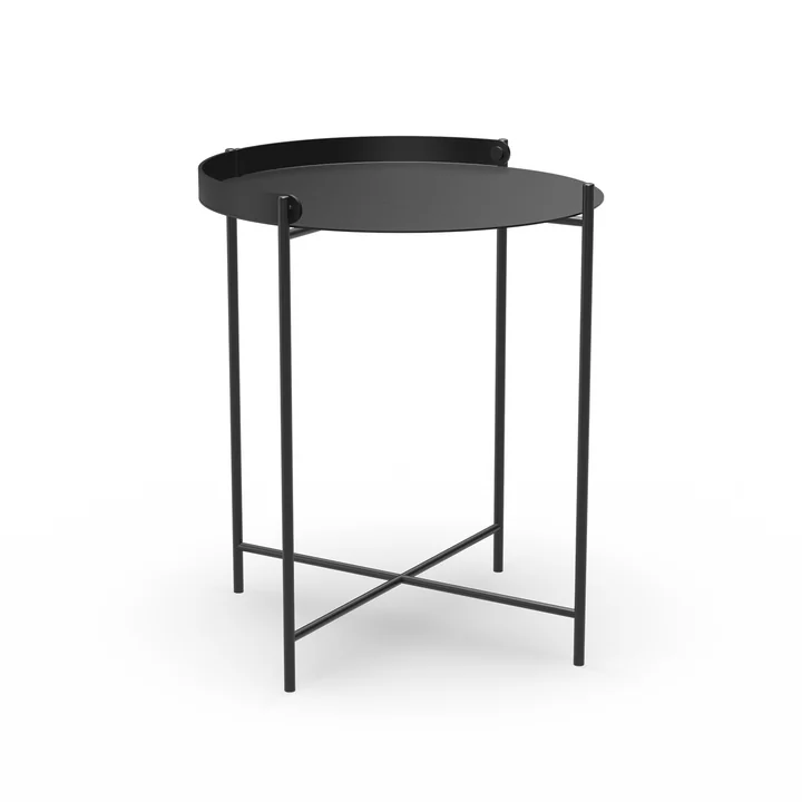 HOUE - EDGE Side table Ø 46, black