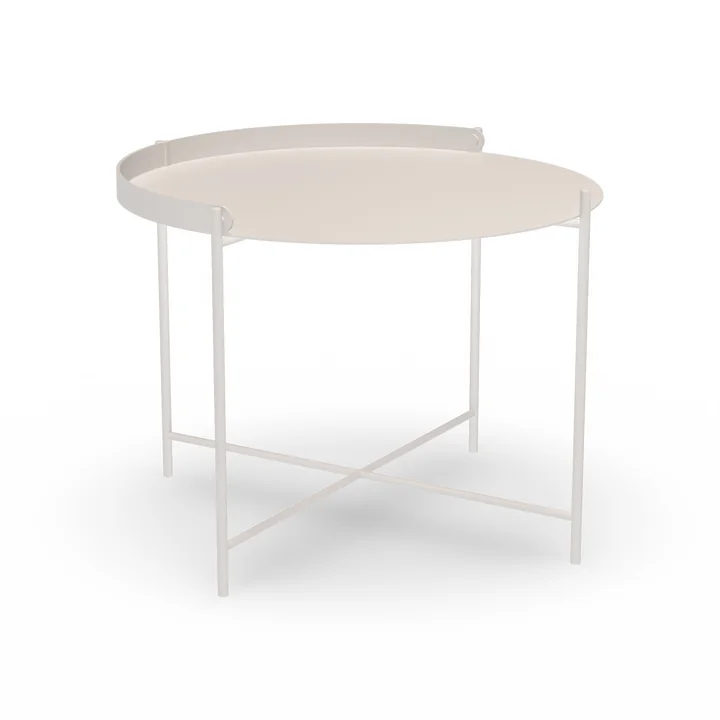 HOUE - EDGE Side table Ø 62, muted white