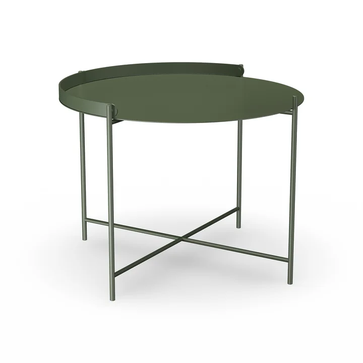 HOUE - EDGE Side table Ø 62, olive green