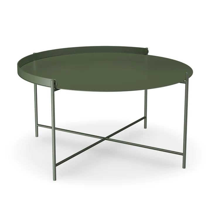 HOUE - EDGE Side table Ø 76, olive green