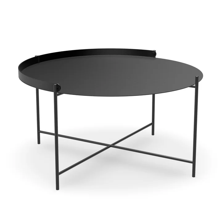 HOUE - EDGE Side table Ø 76, black