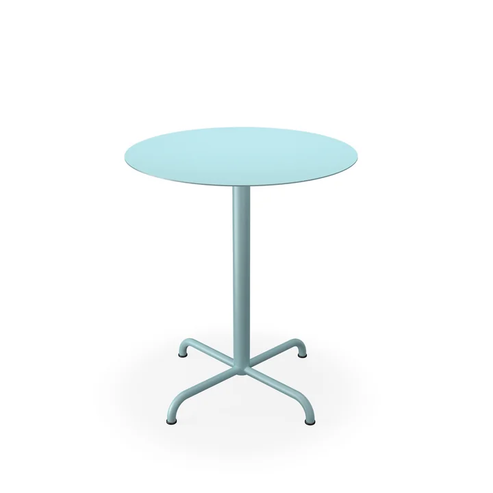 HOUE - Pico Garden table, Ø 64 cm, 4-star frame, ice blue