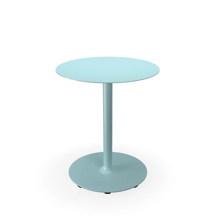 HOUE - Pico Garden table, Ø 64 cm, round frame, ice blue