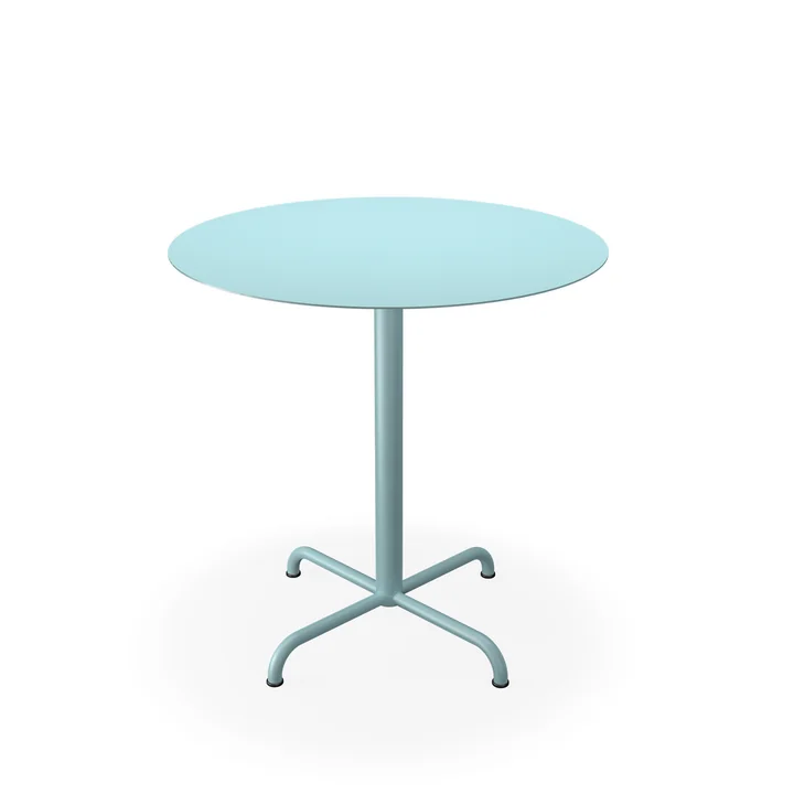 HOUE - Pico Garden table, Ø 74 cm, 4-star frame, ice blue